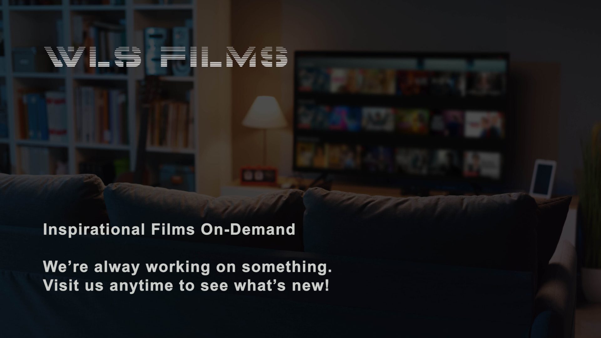 Video on demand menu on a smart TV screen, entertainment and movies concept